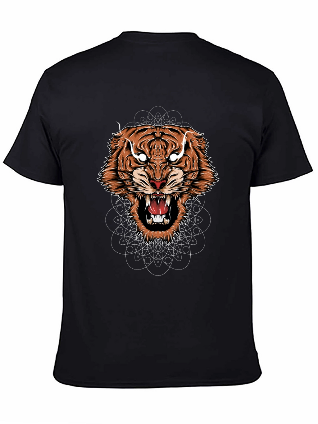 Mens Graphic Tiger Tee - Bold Animal Design