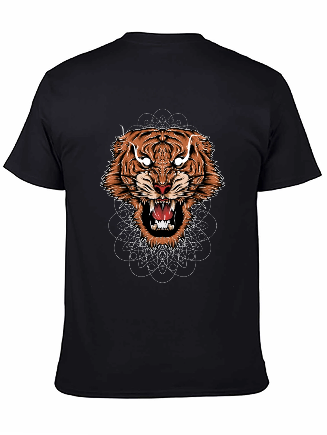 Mens Graphic Tiger Tee - Bold Animal Design