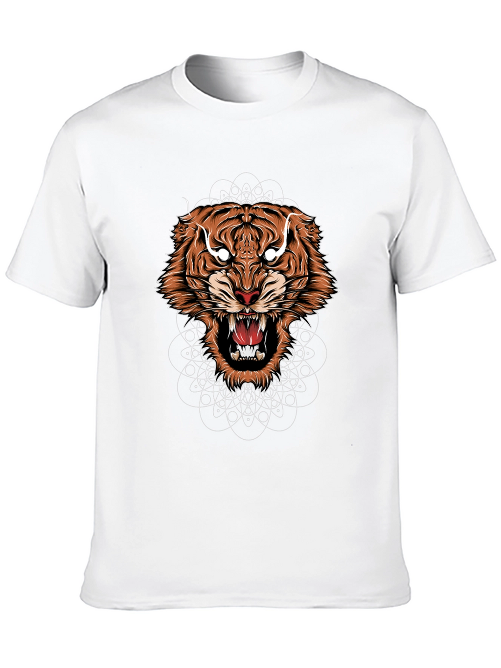 Mens Graphic Tiger Tee - Bold Animal Design