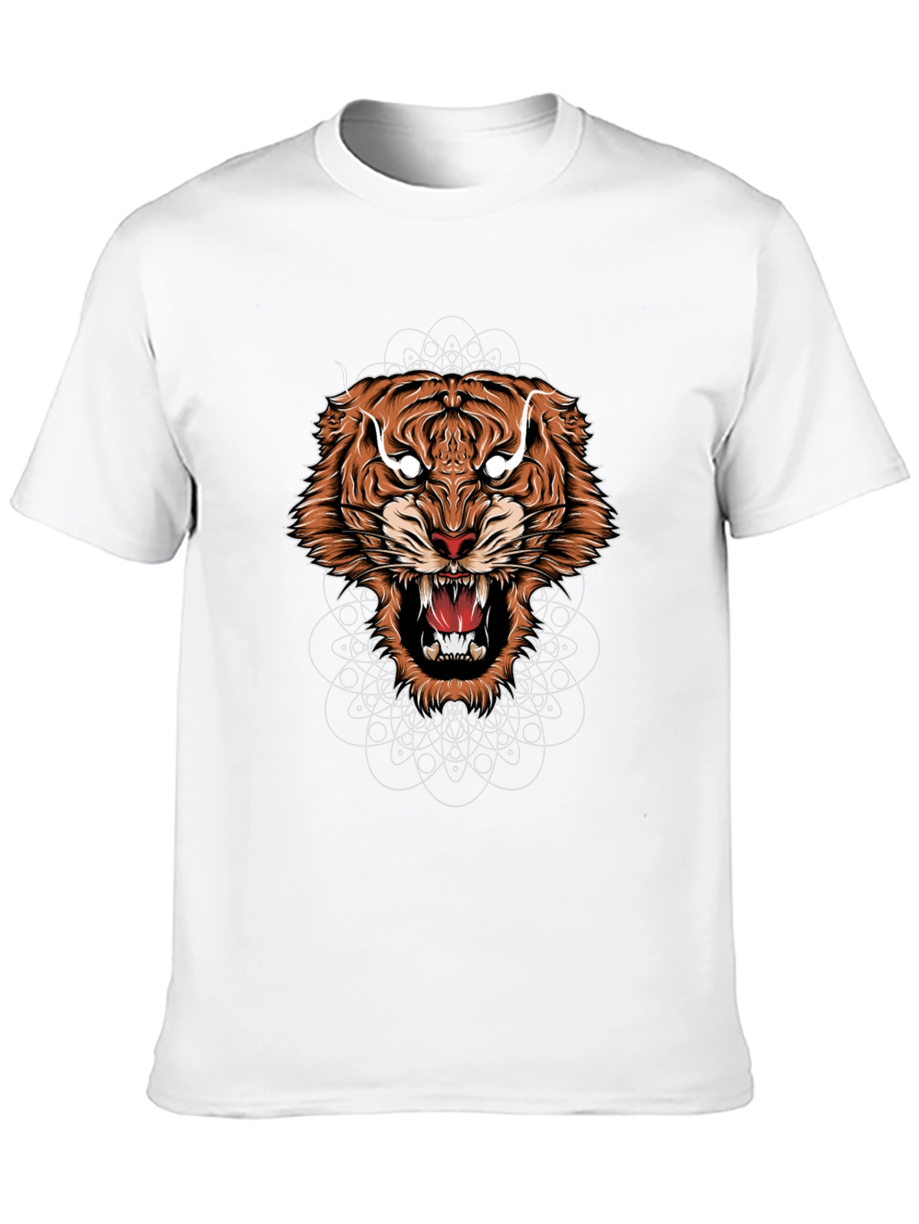 Mens Graphic Tiger Tee - Bold Animal Design