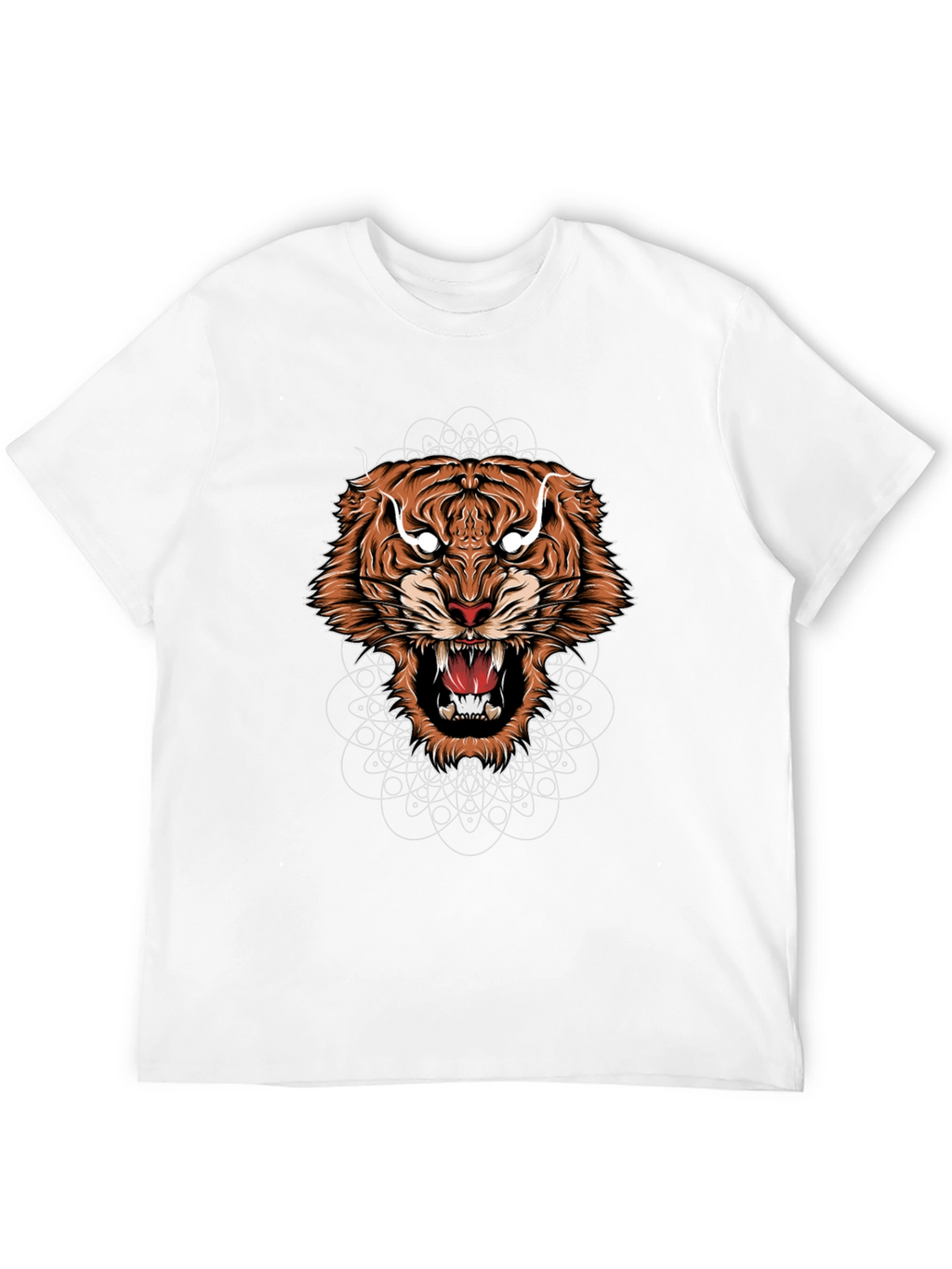 Mens Graphic Tiger Tee - Bold Animal Design