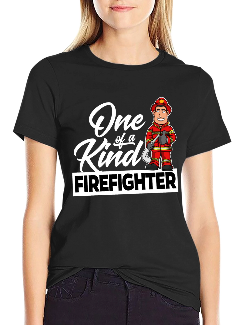 One of a Kind Firefighter Graphic T-Shirt