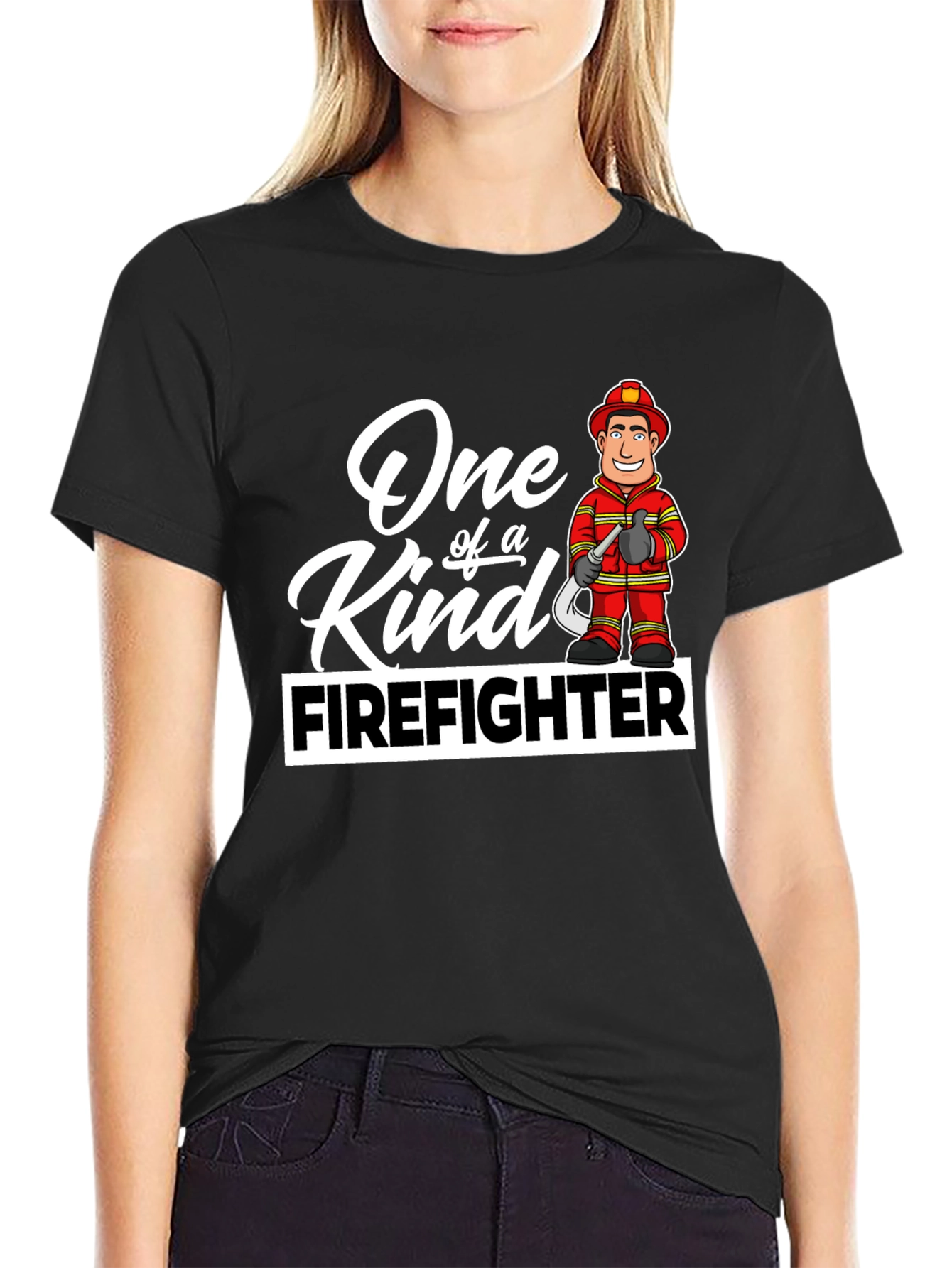 One of a Kind Firefighter Graphic T-Shirt