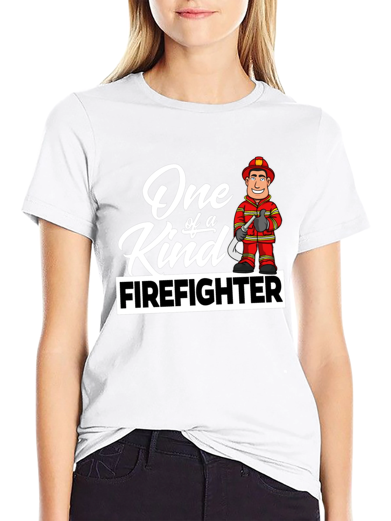 One of a Kind Firefighter Graphic T-Shirt
