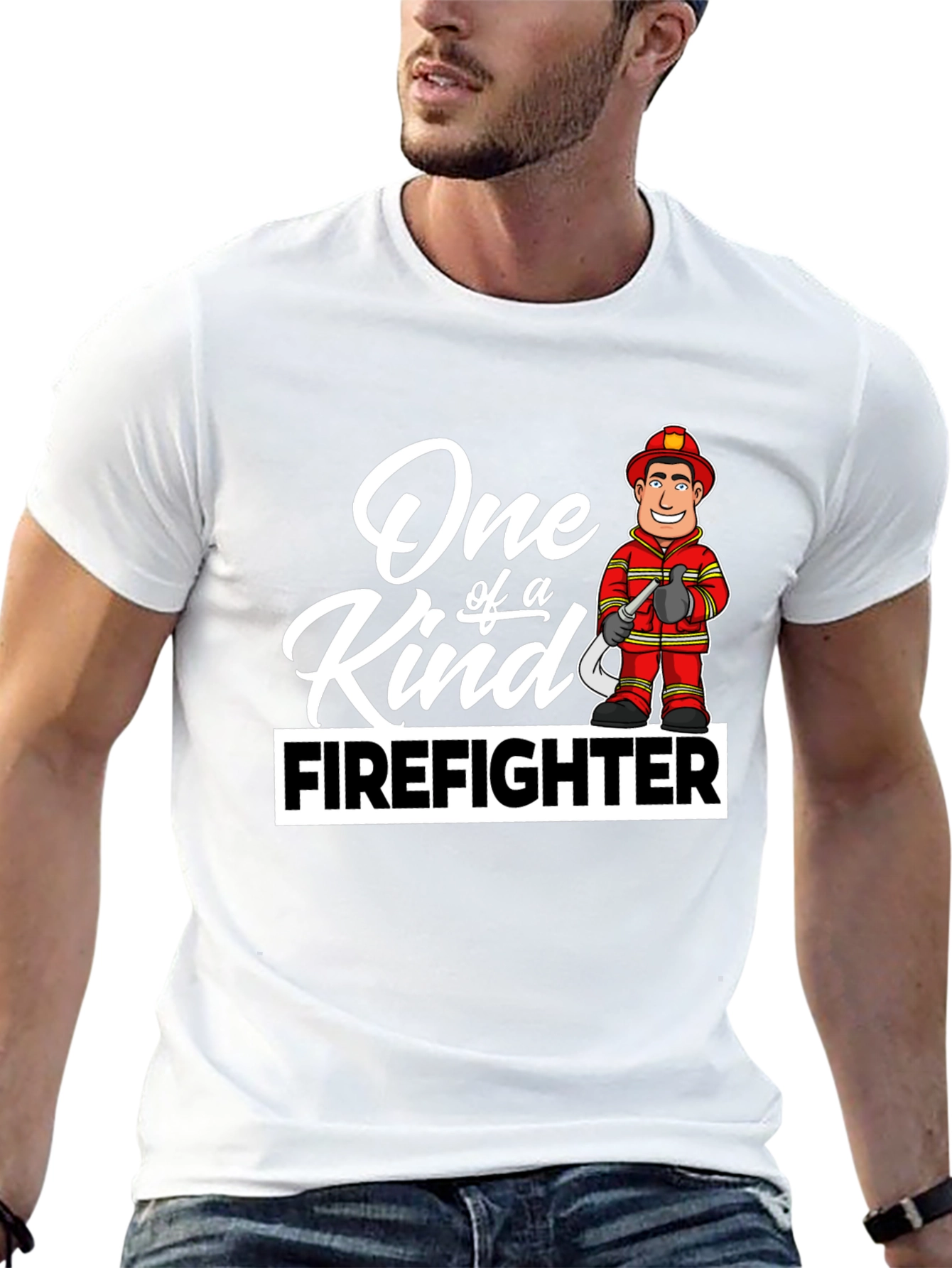 One of a Kind Firefighter Graphic T-Shirt