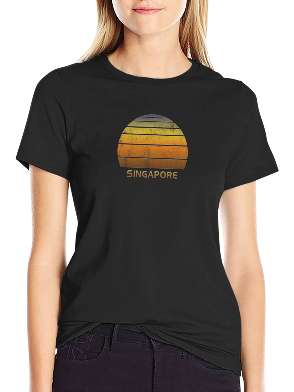 Singapore Retro Sunset T-Shirt