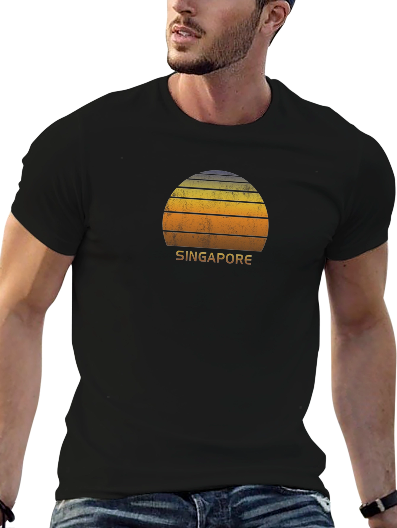 Singapore Retro Sunset T-Shirt