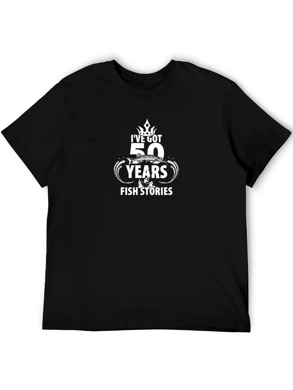 Funny Fishing T-Shirt - 50 Years Fish Stories