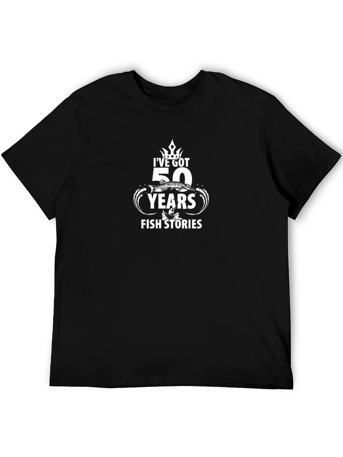 Funny Fishing T-Shirt - 50 Years Fish Stories