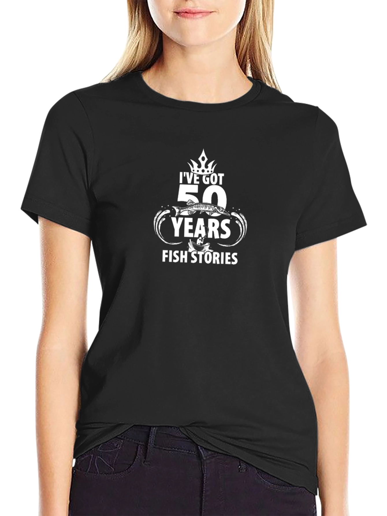 Funny Fishing T-Shirt - 50 Years Fish Stories