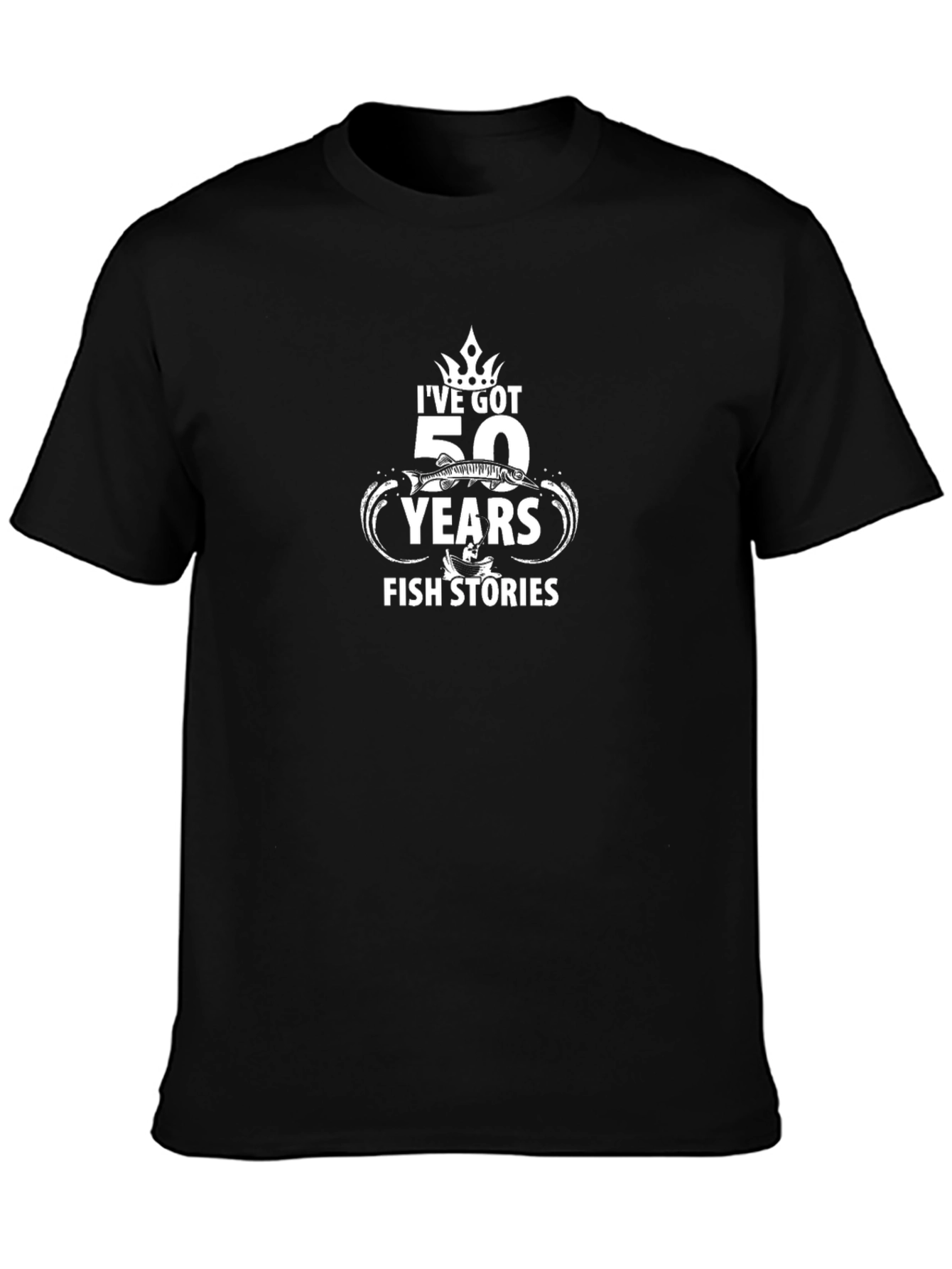 Funny Fishing T-Shirt - 50 Years Fish Stories