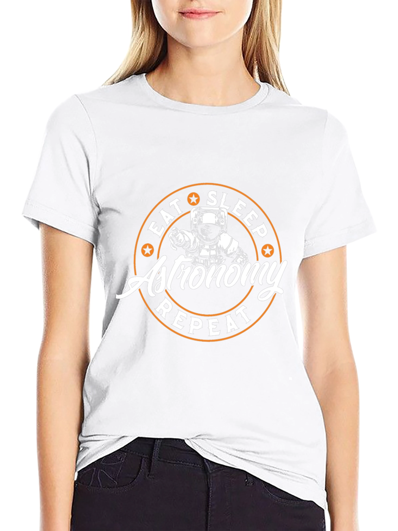 Astronomy Spaceman T-Shirt - Eat Sleep Repeat
