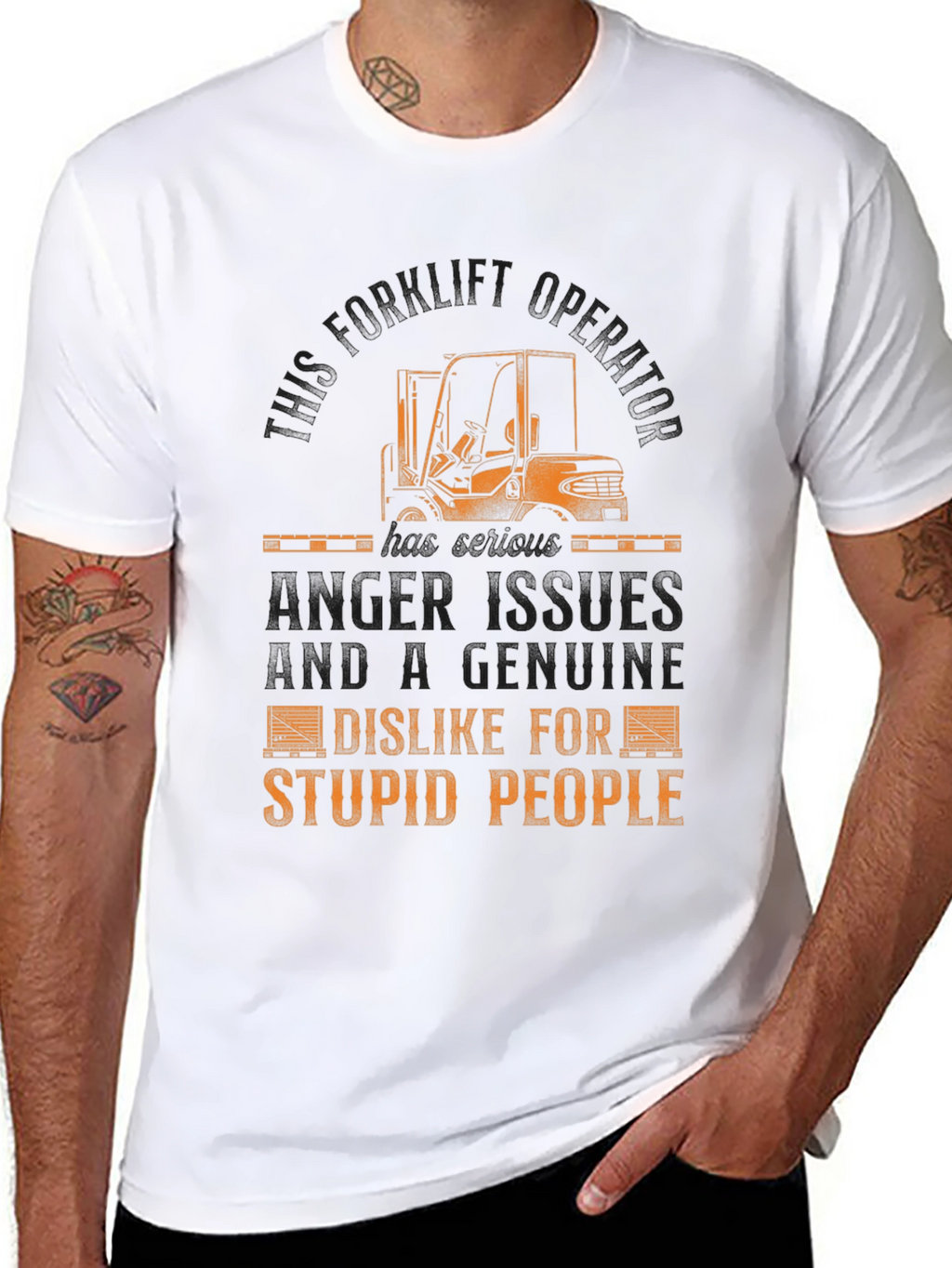 Funny Forklift Operator T-Shirt - Anger Issues