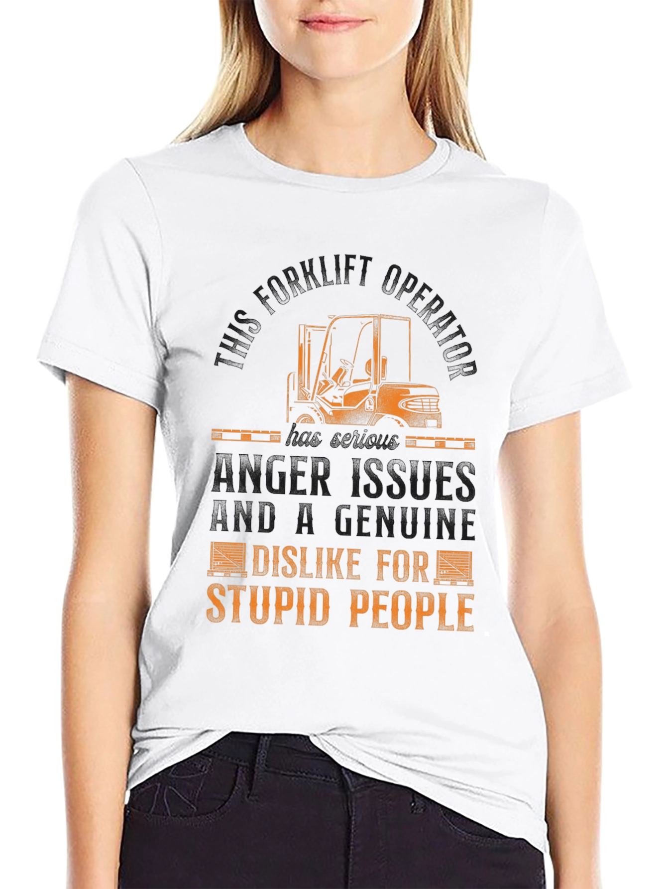 Funny Forklift Operator T-Shirt - Anger Issues