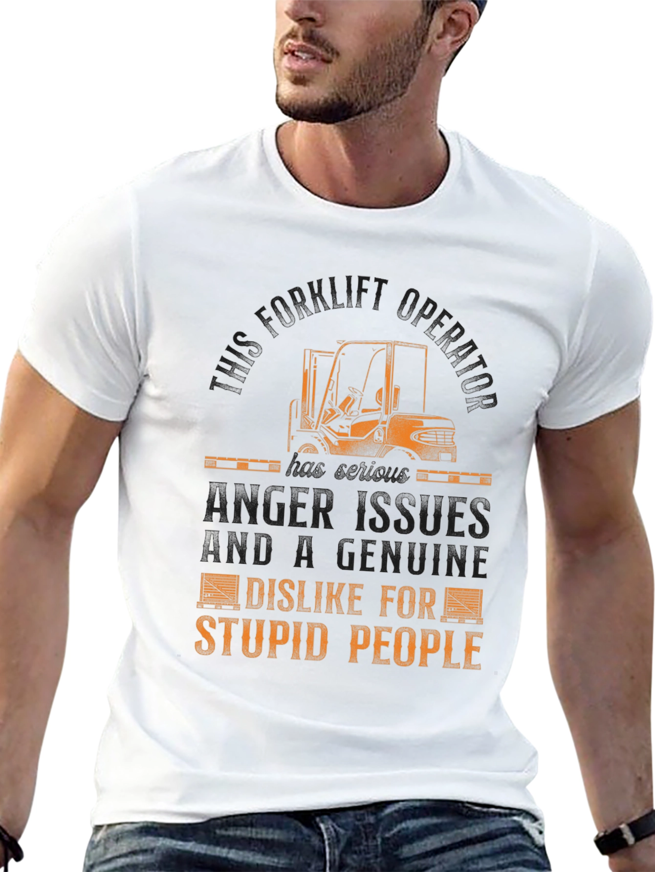 Funny Forklift Operator T-Shirt - Anger Issues