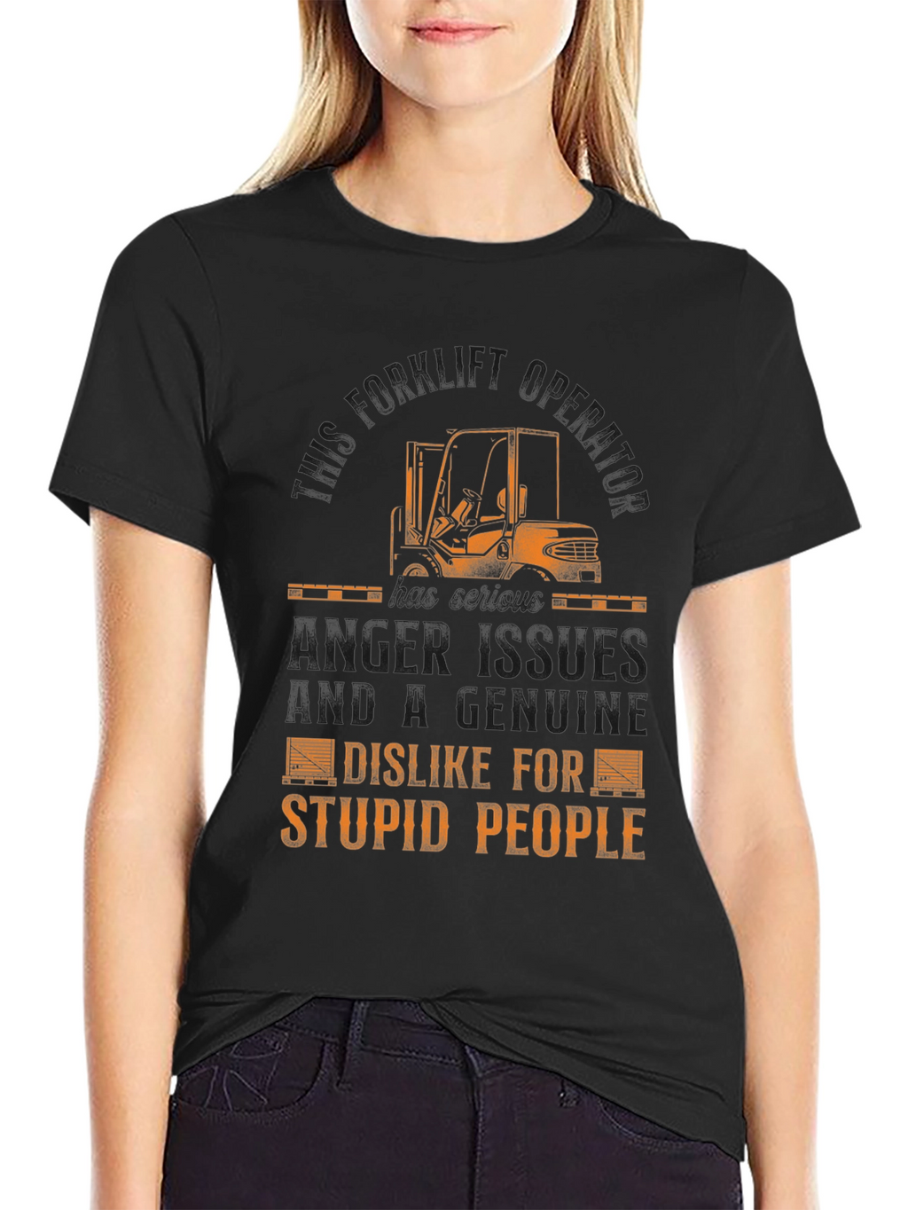 Funny Forklift Operator T-Shirt - Anger Issues