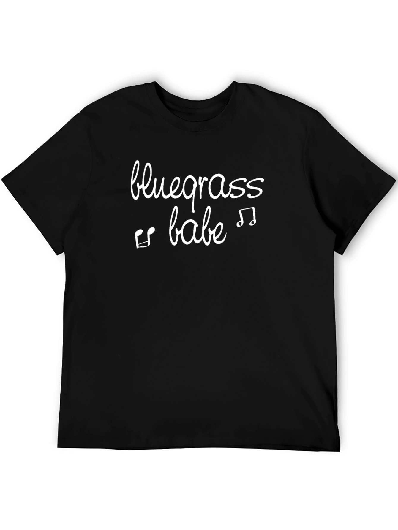 Bluegrass Babe Graphic Tee - Black Cotton T-Shirt
