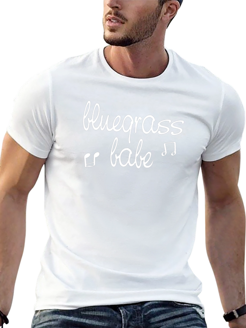 Bluegrass Babe Graphic Tee - Black Cotton T-Shirt