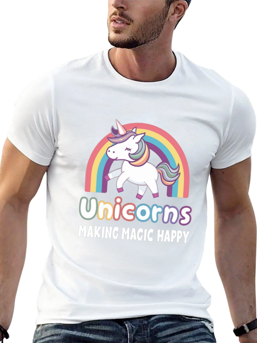 Unicorns Making Magic Happy T-Shirt