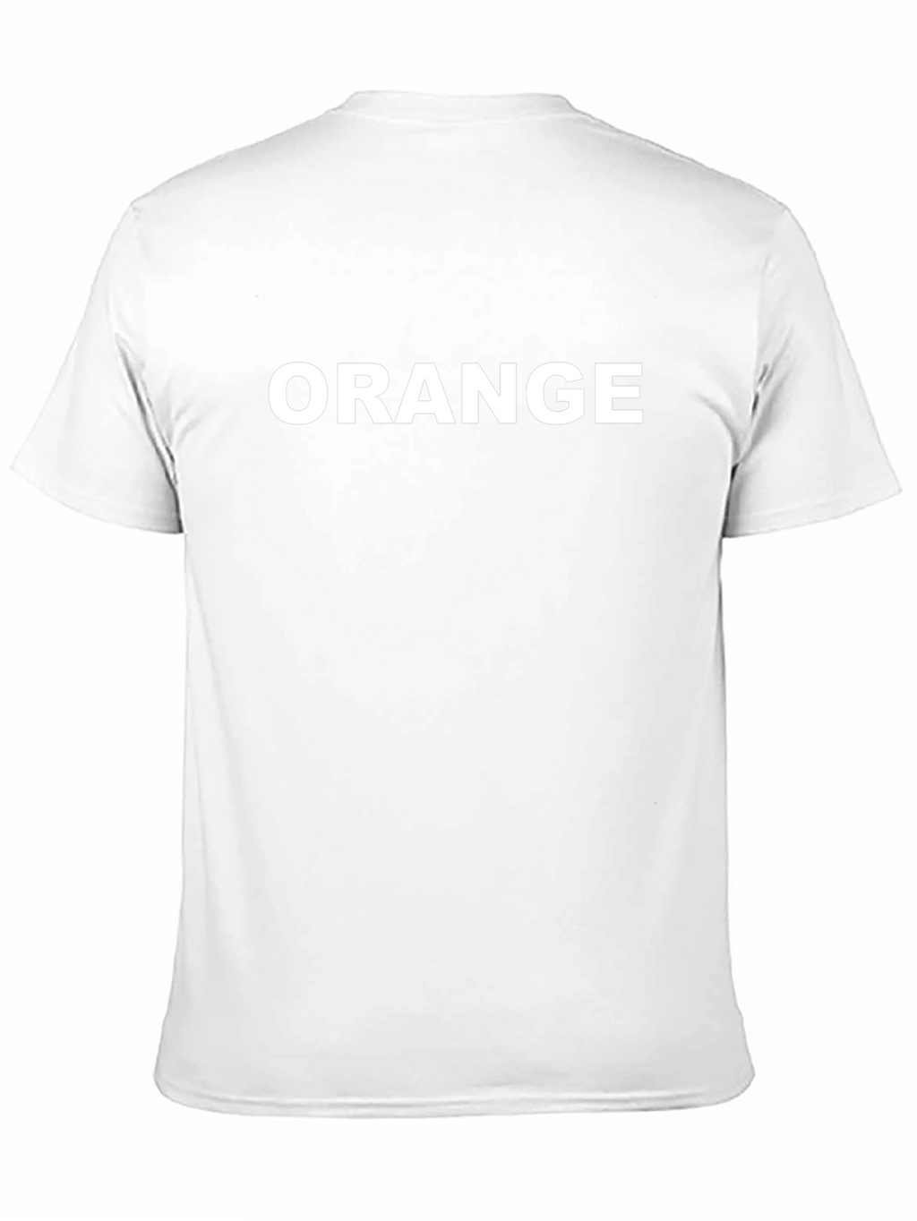 Black T-Shirt with ORANGE Text