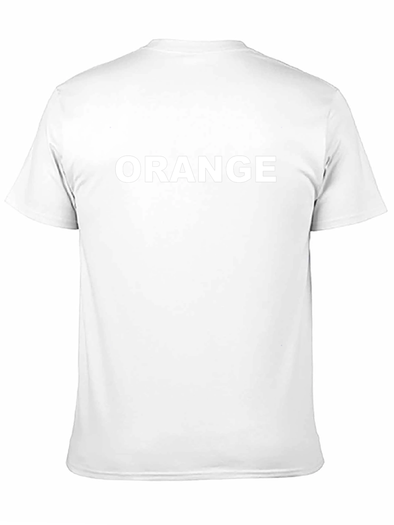 Black T-Shirt with ORANGE Text