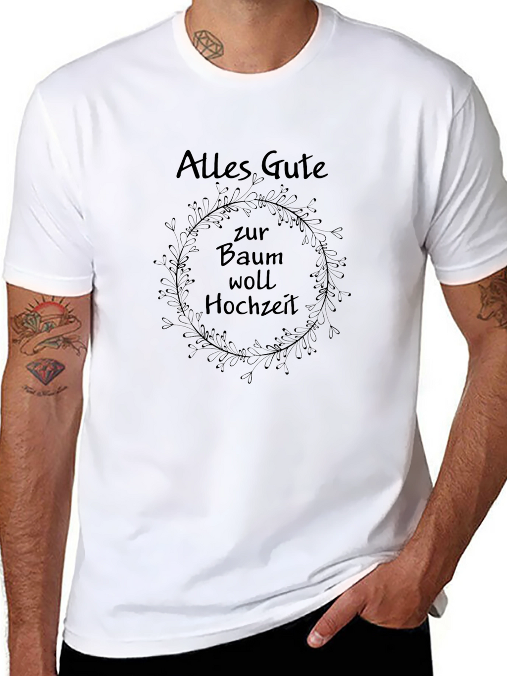 Alles Gute zur Baumwoll Hochzeit T-Shirt