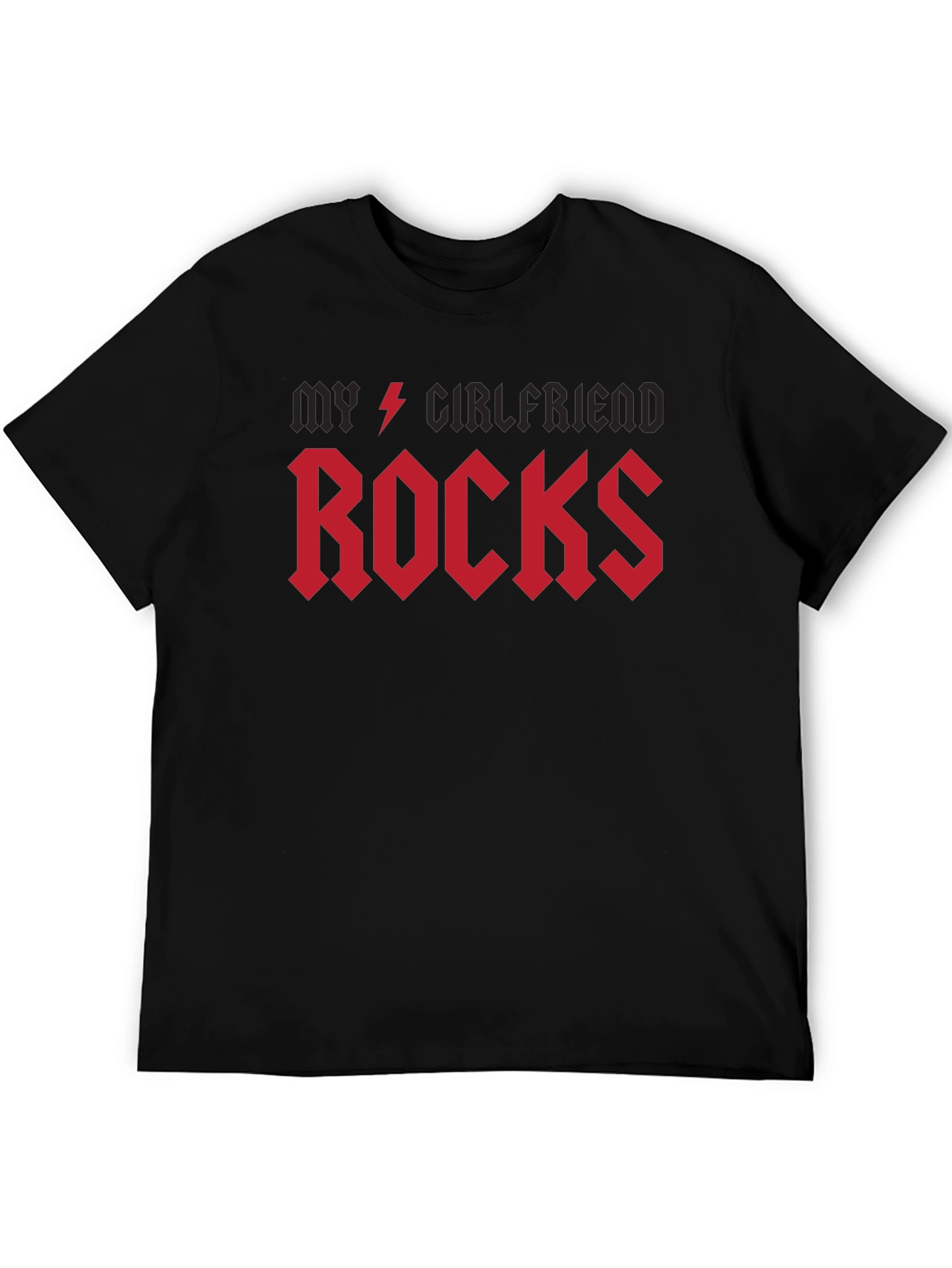 My Girlfriend Rocks T-Shirt - Black Rock Style