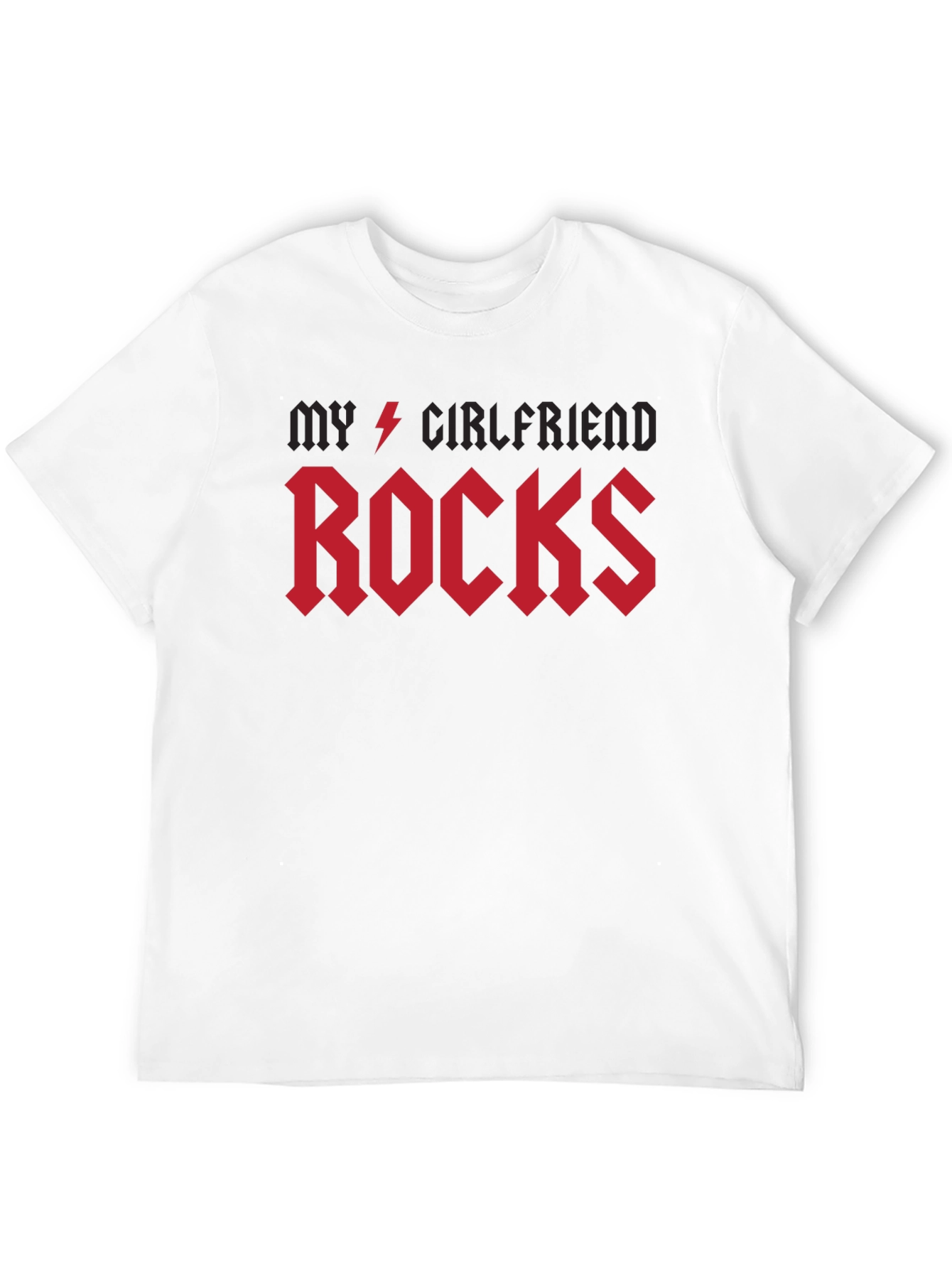 My Girlfriend Rocks T-Shirt - Black Rock Style