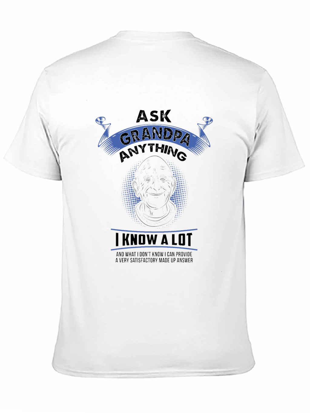 Ask Grandpa Anything Black T-Shirt