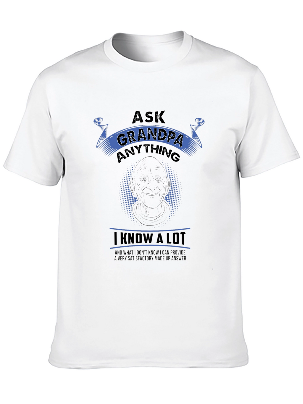 Ask Grandpa Anything Black T-Shirt
