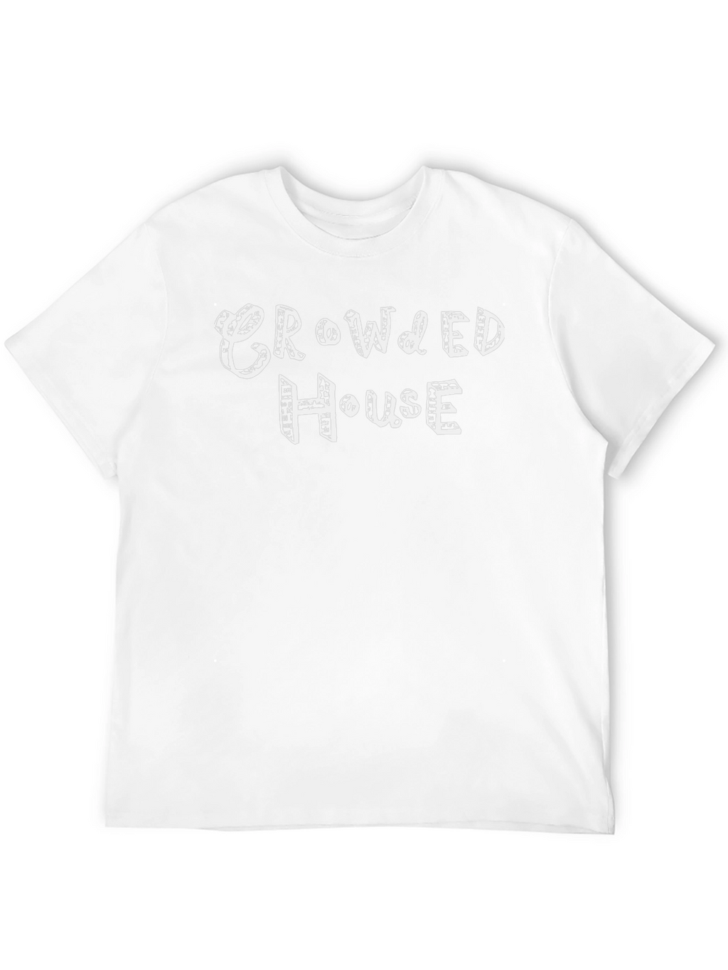 Crowded House Graphic Tee - Black Cotton Blend T-Shirt