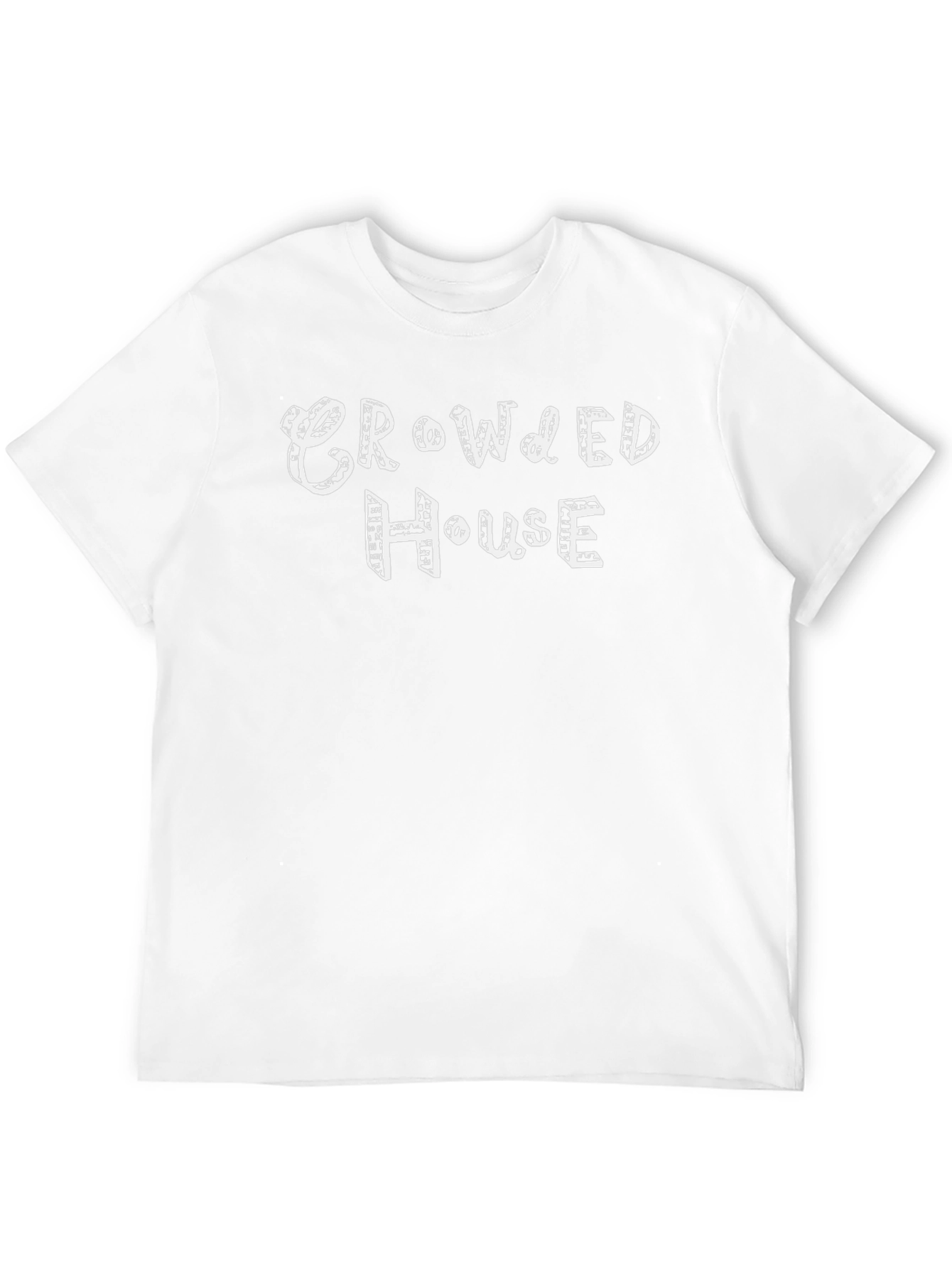 Crowded House Graphic Tee - Black Cotton Blend T-Shirt