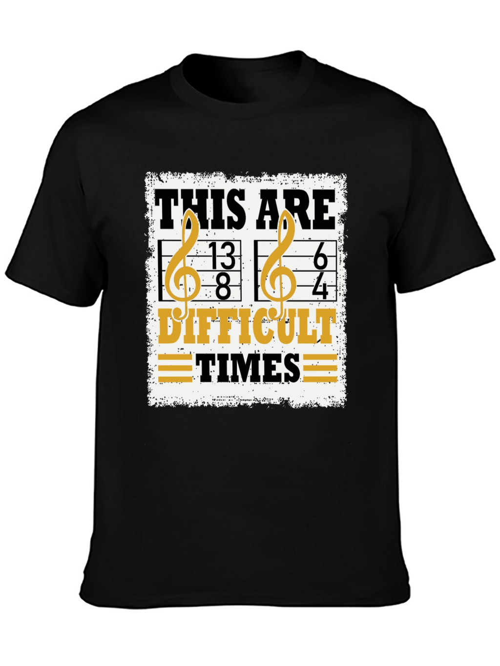 Difficult Times Music Pun T-Shirt