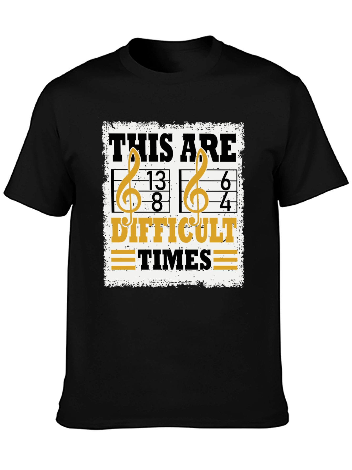 Difficult Times Music Pun T-Shirt