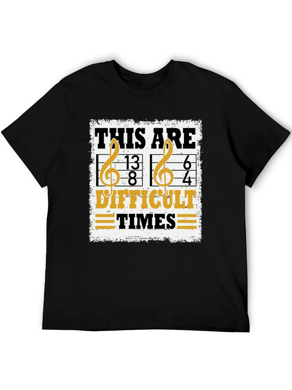 Difficult Times Music Pun T-Shirt