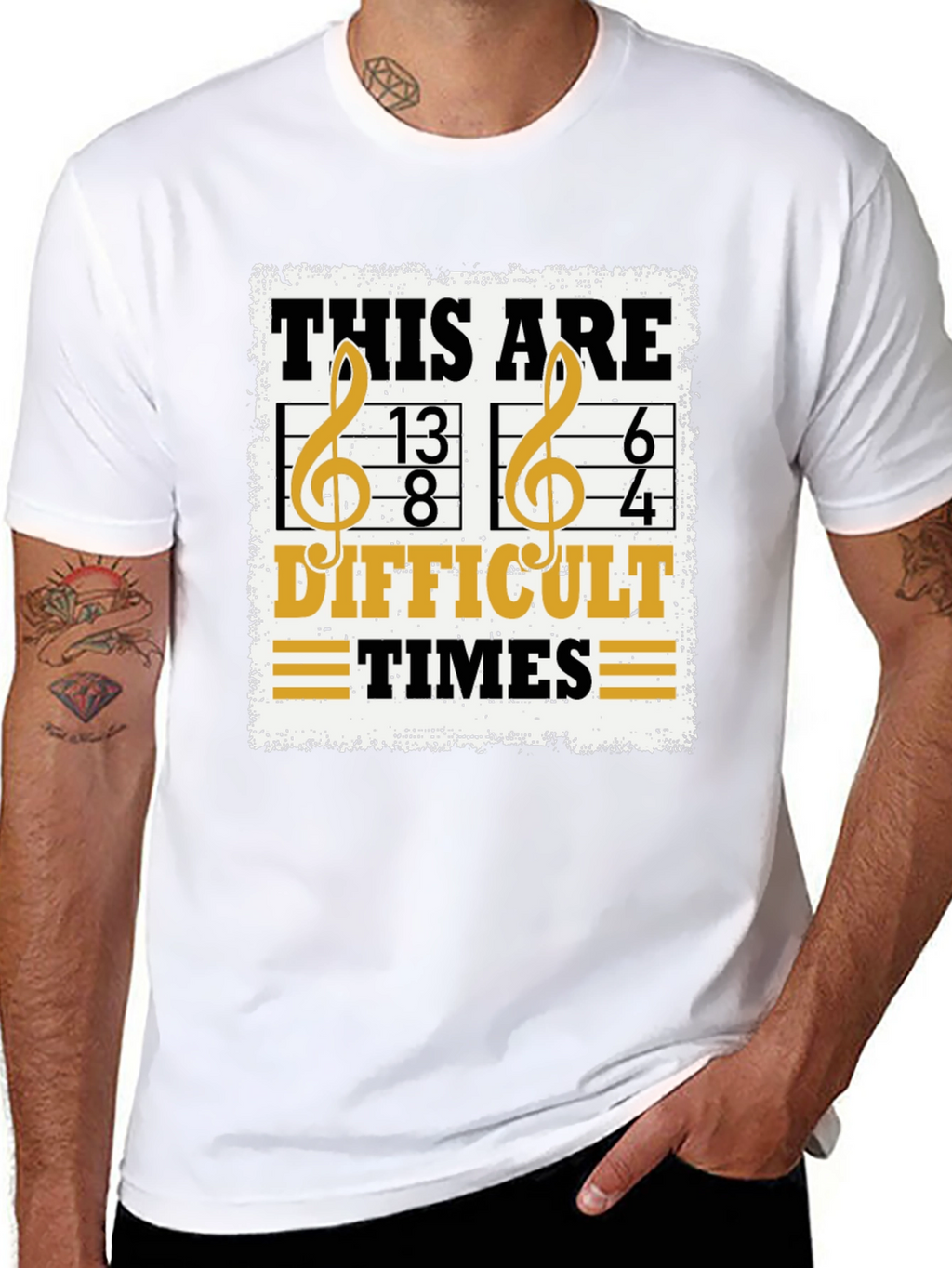Difficult Times Music Pun T-Shirt