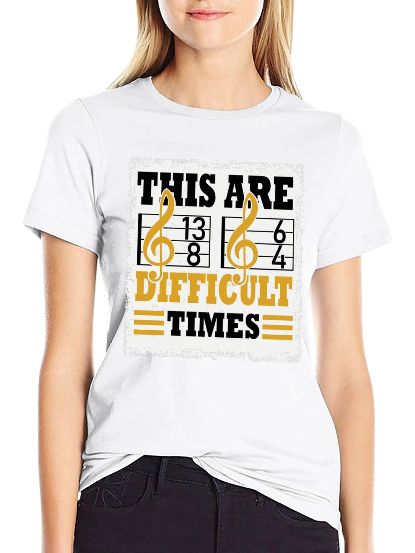Difficult Times Music Pun T-Shirt