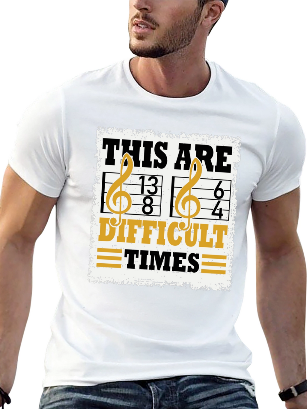 Difficult Times Music Pun T-Shirt