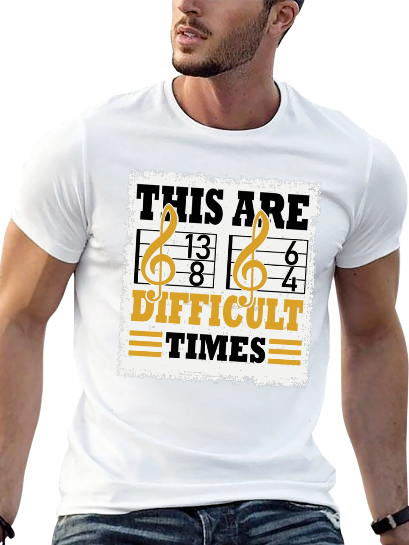 Difficult Times Music Pun T-Shirt