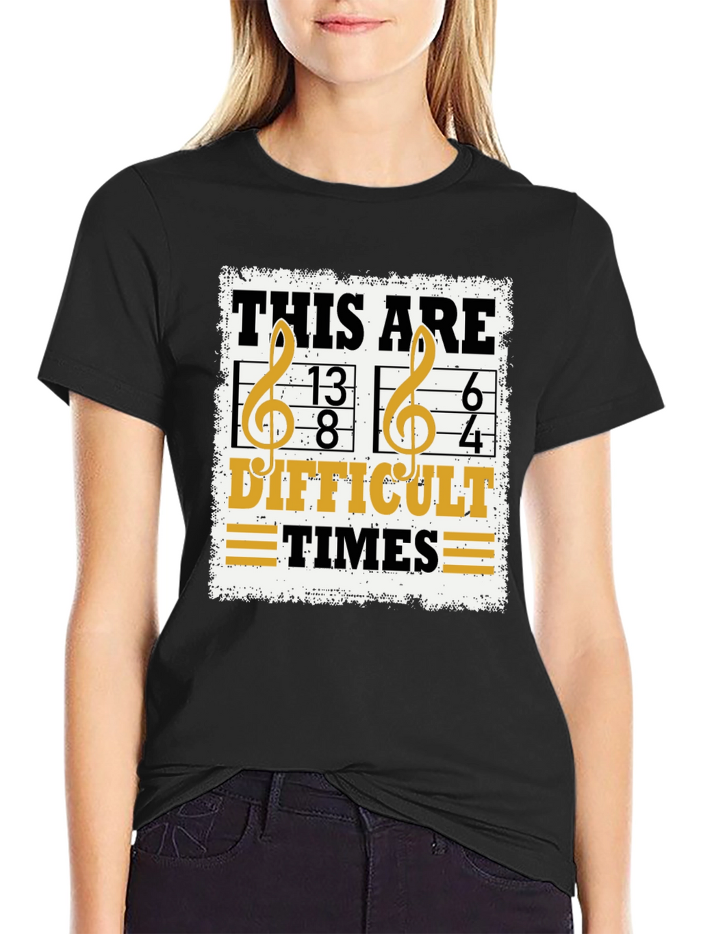 Difficult Times Music Pun T-Shirt