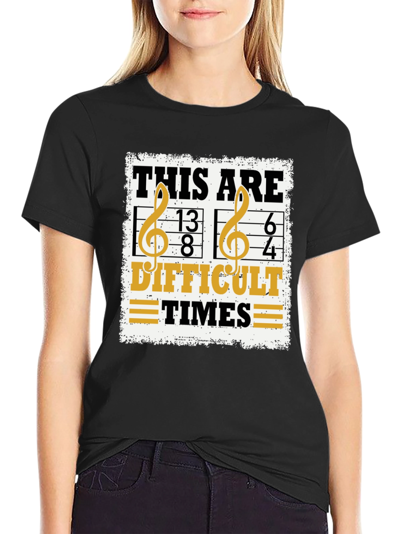 Difficult Times Music Pun T-Shirt