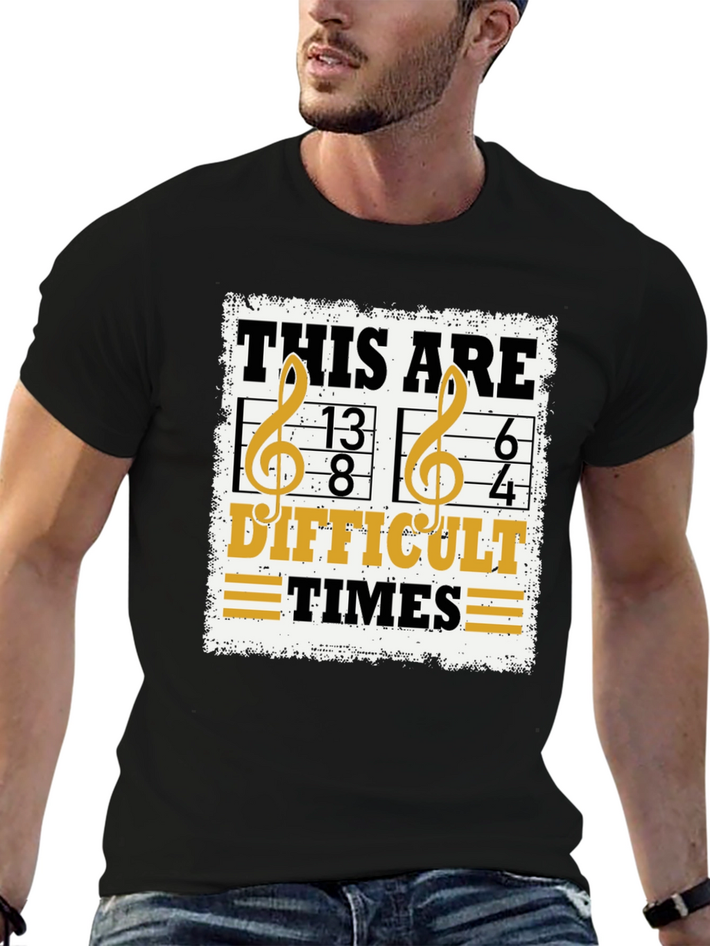 Difficult Times Music Pun T-Shirt
