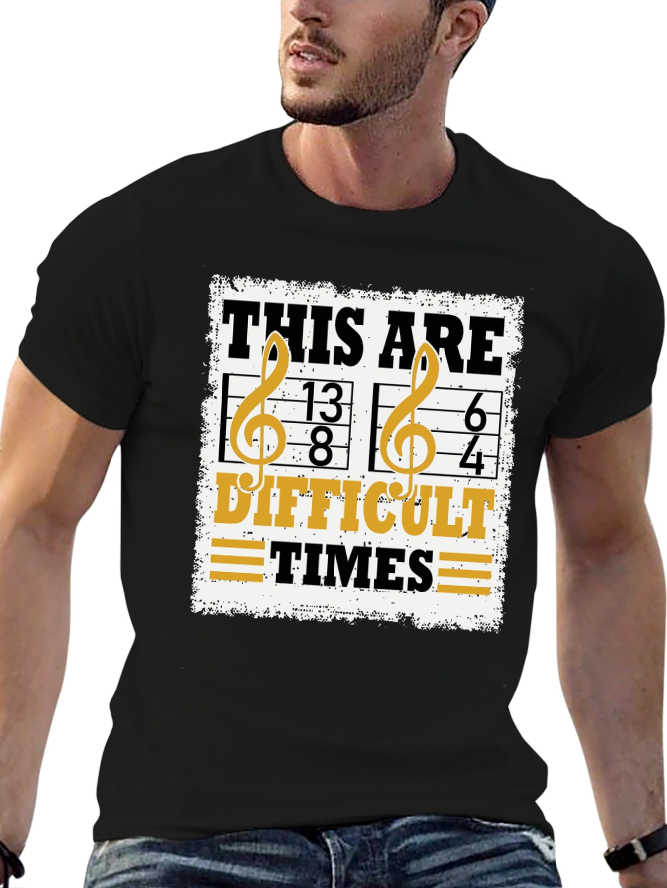 Difficult Times Music Pun T-Shirt