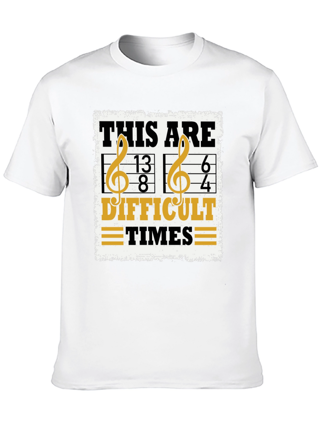 Difficult Times Music Pun T-Shirt