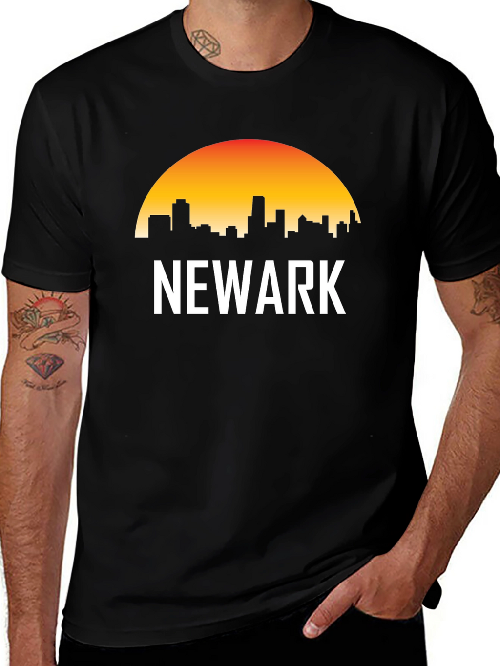 Newark Cityscape Graphic Tee - Urban Style T-Shirt