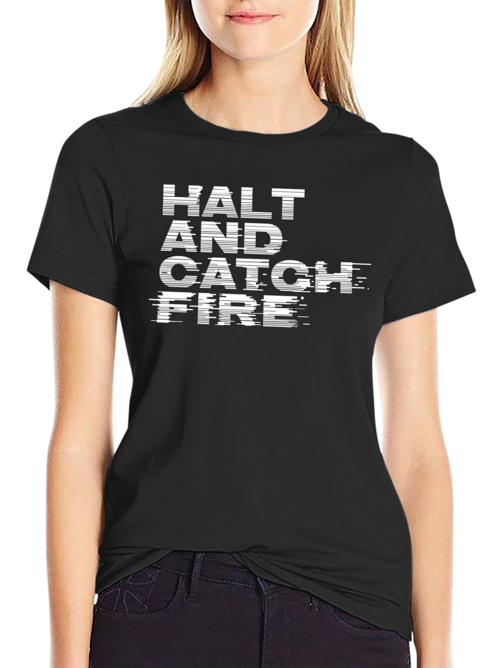 Halt and Catch Fire Graphic T-Shirt - Black