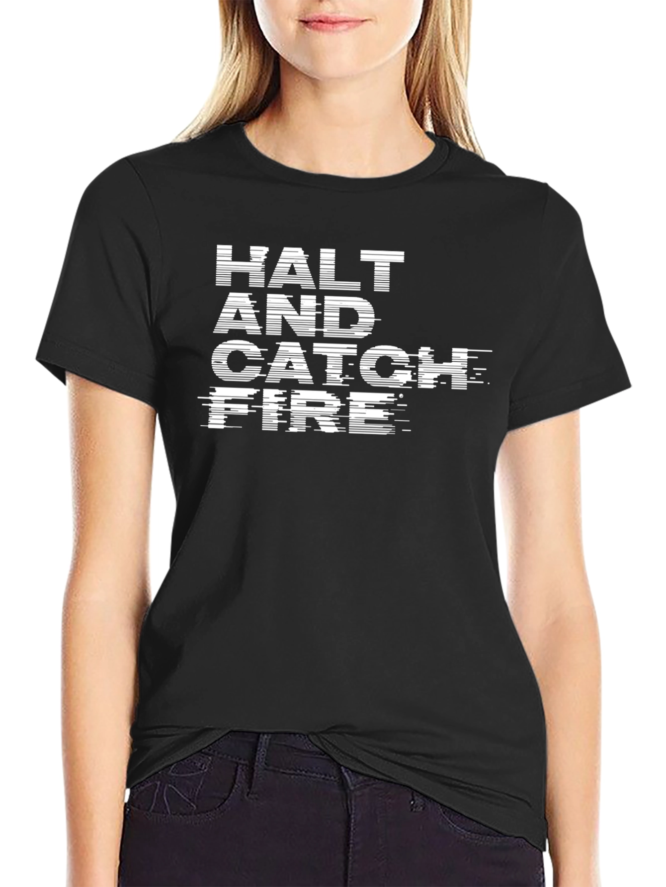 Halt and Catch Fire Graphic T-Shirt - Black