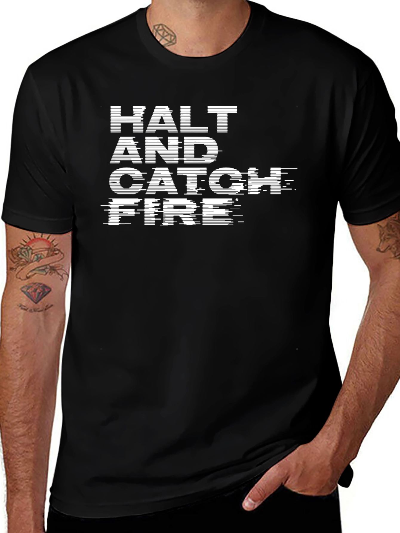 Halt and Catch Fire Graphic T-Shirt - Black
