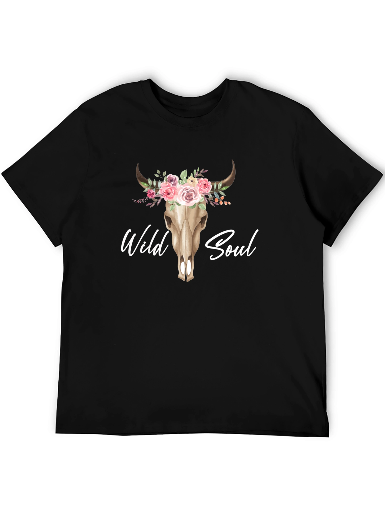 Wild Soul Bull Skull Graphic Tee