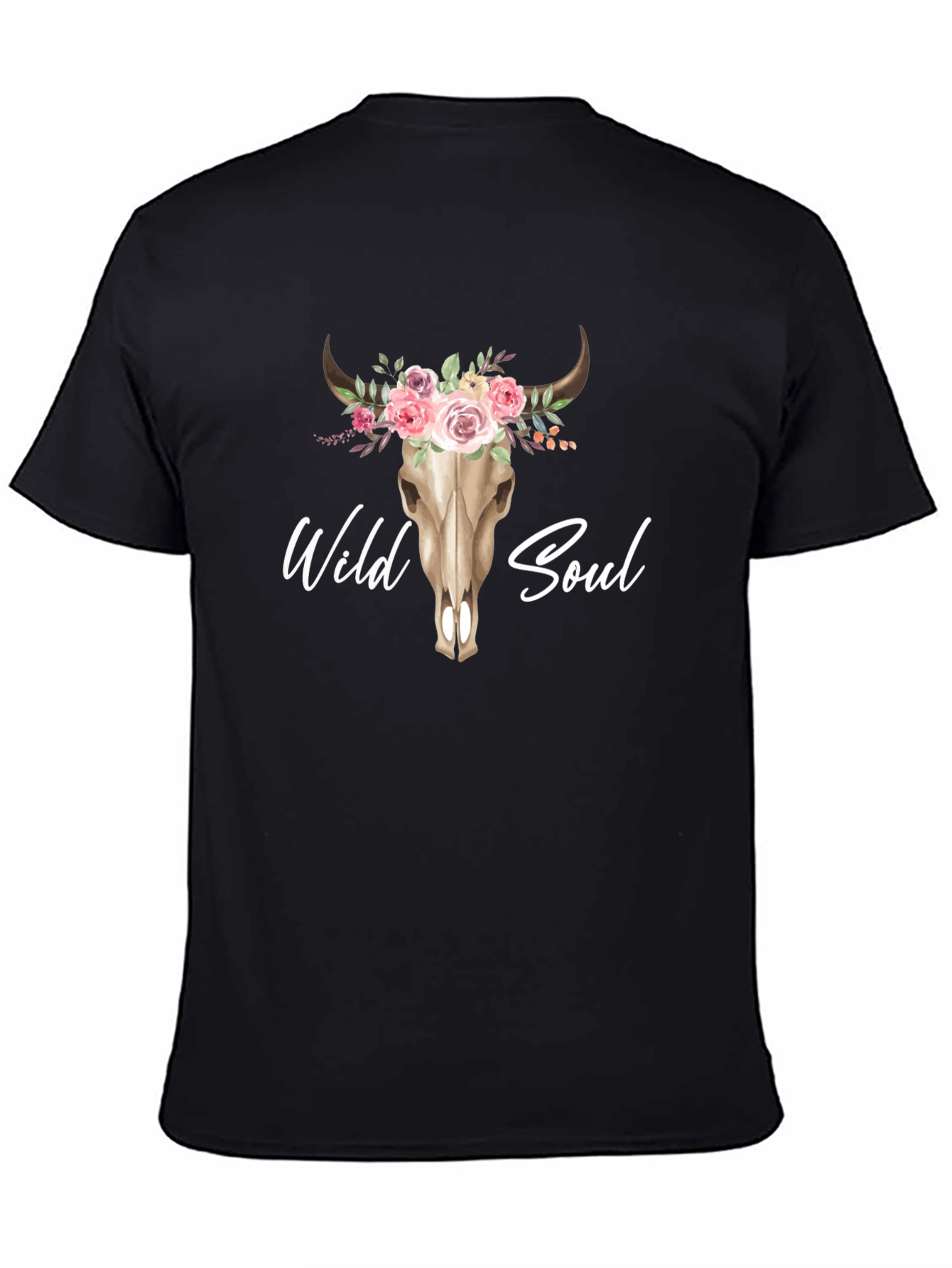 Wild Soul Bull Skull Graphic Tee